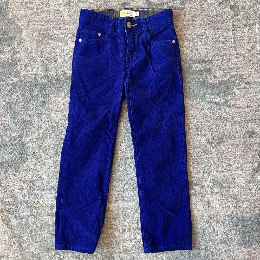 Mini Boden Cozy Corduroy Trousers Pants Blue 6